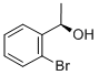 (R)-1-(2-ブロモフェニル)エタノール 化学構造式