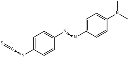 4-N,N-二甲基氨基偶氮苯-4`-异硫-氰化物,7612-98-8,结构式