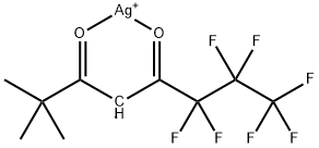 (6,6,7,7,8,8,8-ヘプタフルオロ-2,2-ジメチル-3,5-オクタンジオナート)銀 化学構造式