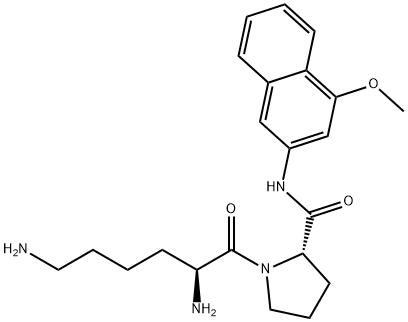 LYS-PRO 4-METHOXY-B-NAPHTHYLAMIDE*DIHYDR OCHLORIDE, 76122-98-0, 结构式
