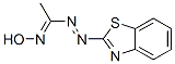 Benzothiazole, 2-[[1-(hydroxyimino)ethyl]azo]- (9CI) Struktur