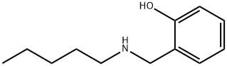 Phenol, 2-((pentylamino)methyl)- Structure