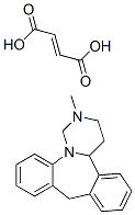 (+)-1,2,3,4,4a,9-hexahydro-2-methyldibenzo[c,f]pyrimido[1,6-a]azepine fumarate Structure