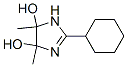 1H-Imidazole-4,5-diol, 2-cyclohexyl-4,5-dihydro-4,5-dimethyl- (9CI) Structure
