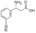 (R)-3-Amino-3-(3-cyano-phneyl)-propionic acid Struktur