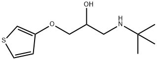 2-Propanol, 1-(tert-butylamino)-3-(3-thienyloxy)- Structure