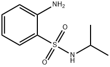 2-アミノ-N-イソプロピルベンゼンスルホンアミド 化学構造式