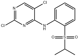 4-Pyrimidinamine,  2,5-dichloro-N-[2-[(1-methylethyl)sulfonyl]phenyl]- Struktur