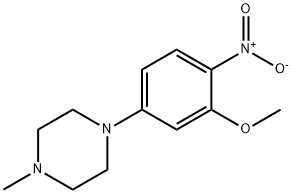1-(3-甲氧基-4-硝基苯基)-4-甲基哌嗪, 761440-26-0, 结构式