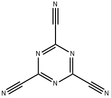 2,4,6-Tricyano-1,3,5-triazine Structure