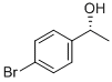 (R)-4-ブロモ-Α-メチルベンジルアルコール 化学構造式