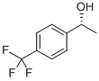 (R)-1-(4-トリフルオロメチルフェニル)エタノール 化学構造式