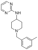 2-Pyrimidinamine, N-(1-((3-methylphenyl)methyl)-4-piperidinyl)- 结构式