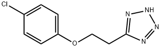 5-[2-(4-Chlorophenoxy)ethyl]-1H-tetrazole 结构式