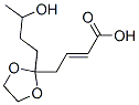 2-Butenoic acid, 4-(2-(3-hydroxybutyl)-1,3-dioxolan-2-yl)- 结构式