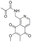 N-[(7-methoxy-6-methyl-5,8-dioxo-isoquinolin-1-yl)methyl]-2-oxo-propan amide Struktur