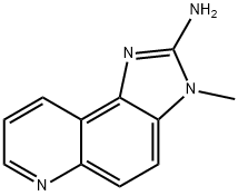 3-メチル-3H-イミダゾ[4,5-f]キノリン-2-アミン 化学構造式
