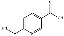 6-アミノメチルニコチン酸 化学構造式