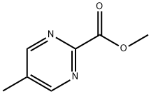 2-Pyrimidinecarboxylicacid,5-methyl-,methylester(6CI,9CI) Struktur