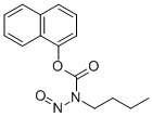 1-Naphthyl-N-butyl-N-nitrosocarbamate  化学構造式
