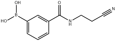 3-(2-CYANOETHYLAMINOCARBONYL)PHENYLBORONIC ACID Structure