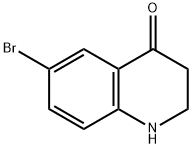6-ブロモ-2,3-ジヒドロキノリン-4(1H)-オン 化学構造式