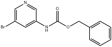 (5-ブロモピリジン-3-イル)カルバミン酸ベンジル 化学構造式