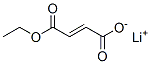 (E)-2-ブテン二酸1-エチル4-リチウム 化学構造式