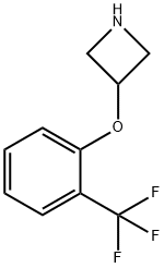 3-[2-(三氟甲基)苯氧基]氮杂环丁烷 结构式
