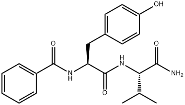 BZ-TYR-VAL-NH2 Structure