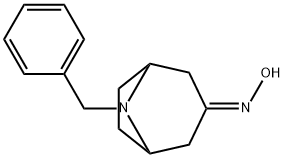 N-ベンジルノルトロピノンオキシム 化学構造式