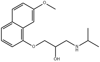 rac 7-Methoxy Propranolol Struktur