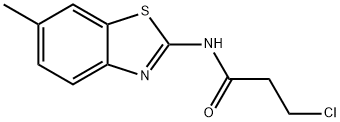 3-chloro-N-(6-methyl-1,3-benzothiazol-2-yl)propanamide Structure