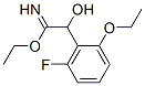 Benzeneethanimidic  acid,  2-ethoxy-6-fluoro--alpha--hydroxy-,  ethyl  ester  (9CI) Struktur
