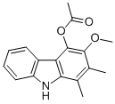 1,2-Dimethyl-3-methoxy-9H-carbazol-4-ol acetate (ester) Structure