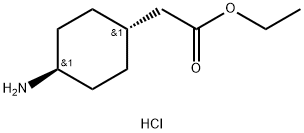 2-(TRANS-4-アミノシクロヘキシル)酢酸エチル塩酸塩 化学構造式