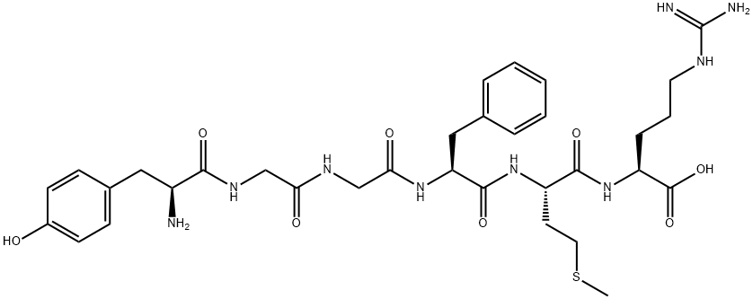 H-TYR-GLY-GLY-PHE-MET-ARG-OH ACOH Structure