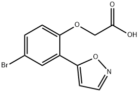 2-(4-BROMO-2-(ISOXAZOL-5-YL)PHENOXY)ACETIC ACID Structure