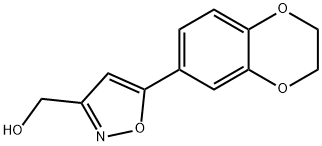 (5-(2,3-DIHYDROBENZO[B][1,4]DIOXIN-7-YL)ISOXAZOL-3-YL)METHANOL, 763109-37-1, 结构式