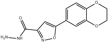 5-(2,3-DIHYDROBENZO[B][1,4]DIOXIN-7-YL)ISOXAZOLE-3-CARBOHYDRAZIDE Struktur