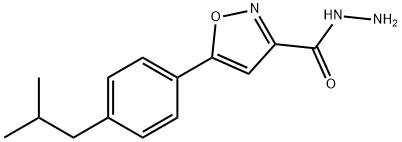 5-(4-ISOBUTYLPHENYL)ISOXAZOLE-3-CARBOHYDRAZIDE Struktur