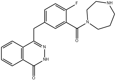 1-[5-[(3,4-dihydro-4-oxo-1-phthalazinyl)Methyl]-2-fluorobenzoyl]hexahydro-1H-1,4-diazepine 结构式