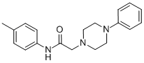 N-(4-METHYLPHENYL)-2-(4-PHENYLPIPERAZINO)ACETAMIDE Structure
