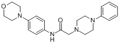 N-(4-MORPHOLINOPHENYL)-2-(4-PHENYLPIPERAZINO)ACETAMIDE Struktur