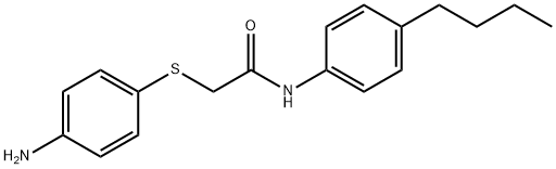 2-[(4-AMINOPHENYL)SULFANYL]-N-(4-BUTYLPHENYL)ACETAMIDE Structure