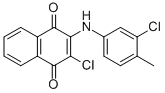 2-CHLORO-3-(3-CHLORO-4-METHYLANILINO)NAPHTHOQUINONE Structure