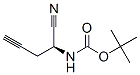 Carbamic acid, [(1S)-1-cyano-3-butynyl]-, 1,1-dimethylethyl ester (9CI) Struktur