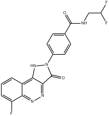 N-(2,2-difluoroethyl)-4-(6-fluoro-3-oxo-1H-pyrazolo[4,3-c]cinnolin-2(3H)-yl)benzaMide Structure