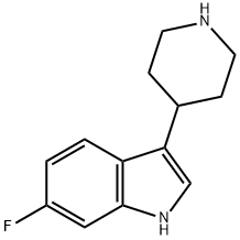 6-FLUORO-3-PIPERIDIN-4-YL-1H-INDOLE Struktur