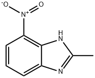 4(7)-ニトロ-2-メチルベンズイミダゾール 化学構造式
